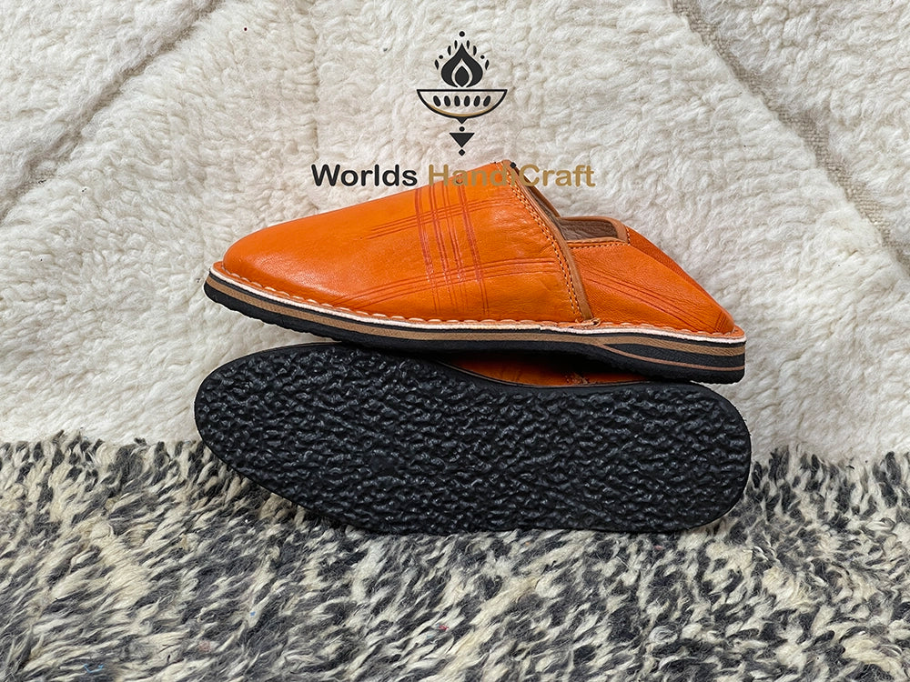 Moroccan Berber Leather Slippers