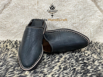 Black New Moroccan Slippers