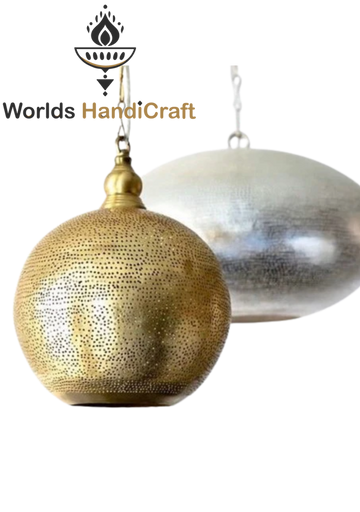 Brass Moroccan Ceiling Lamp