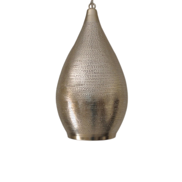 Silver & Black  Moroccan Pendant Light