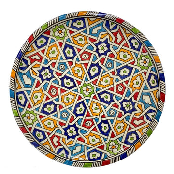 A2 | Set of 6 hand-painted Moroccan ceramic plates