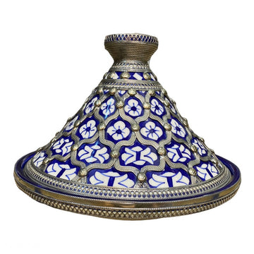 A7 | Handmade Moroccan ceramic Tajine dish from Fez