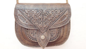 Women's Moroccan leather shoulder bag