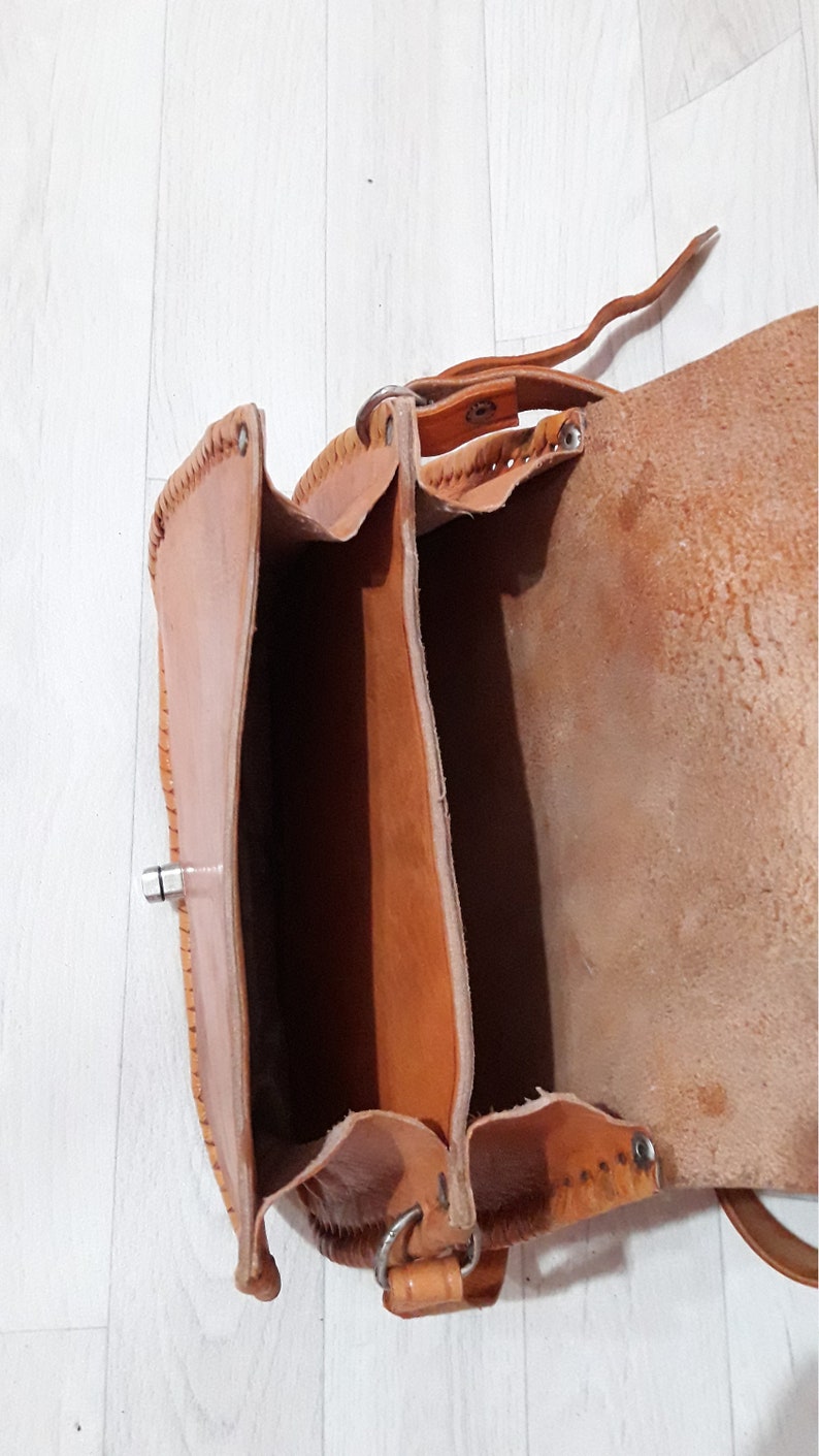 Women's Moroccan leather shoulder bag