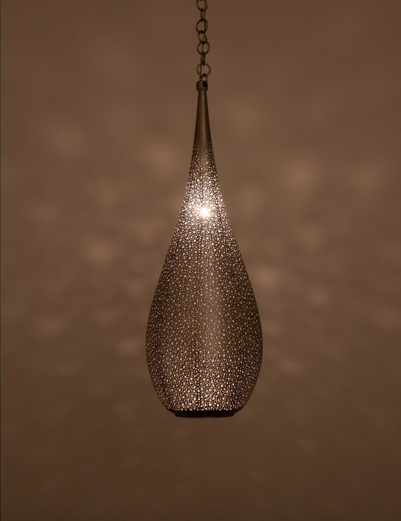 Brass Moroccan hanging lamp