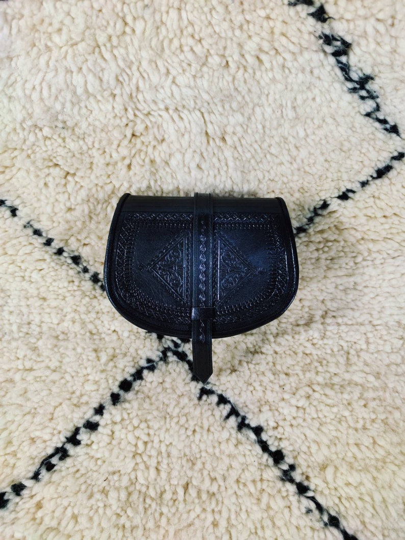 Berber Moroccan leather bag