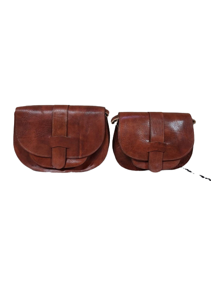 Set of 2 Moroccan Brown leather wallet