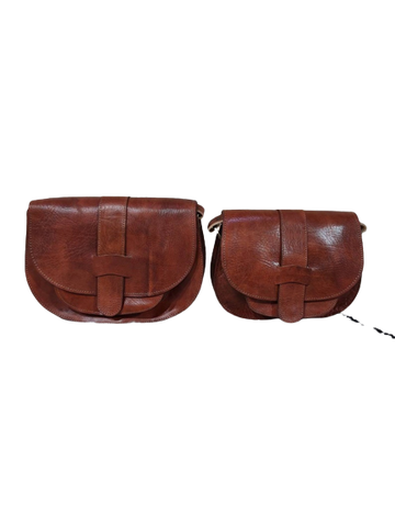 Set of 2 Moroccan Brown leather wallet