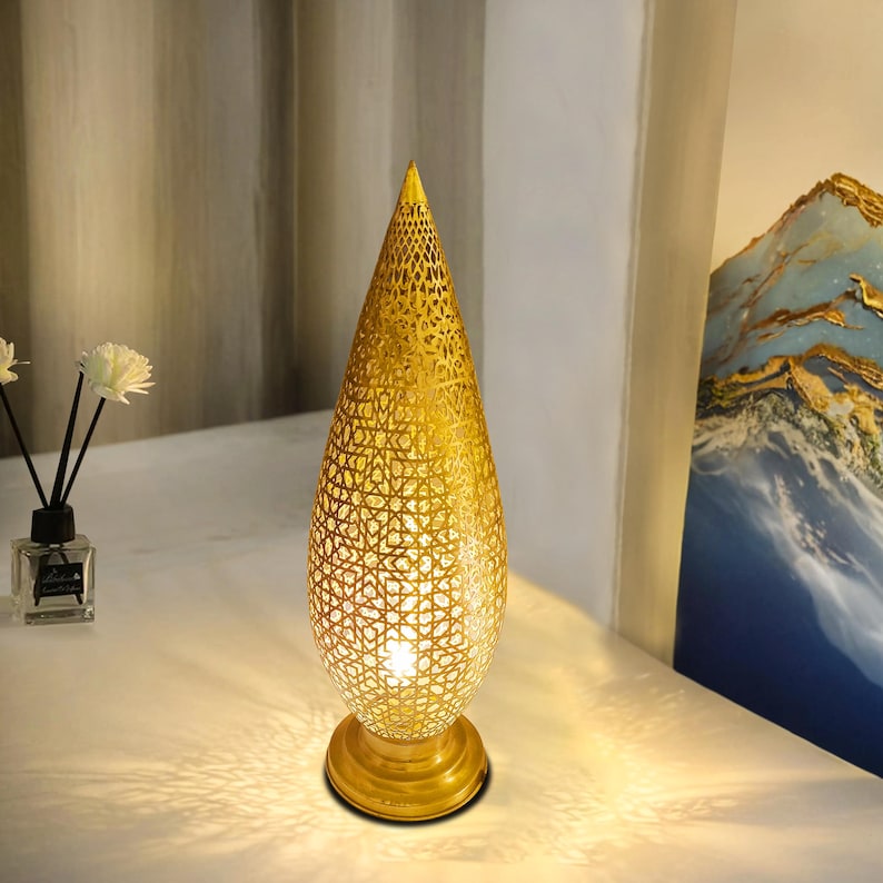 Moroccan handmade brass Table Lamp