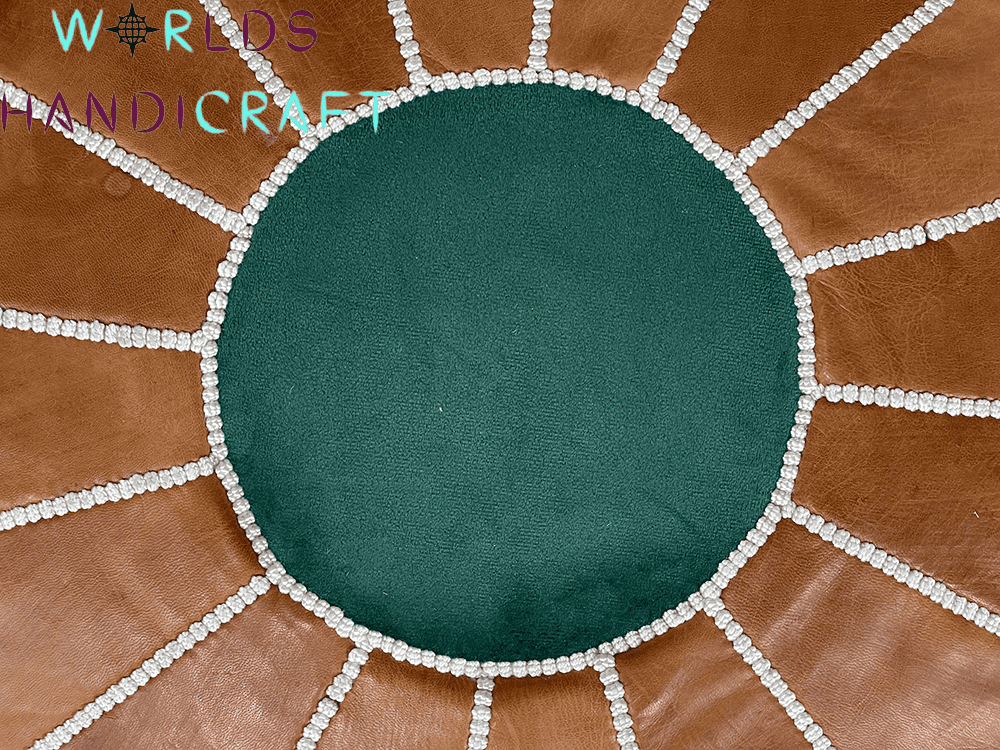 B5 |  Moroccan Pouf Leather Colored