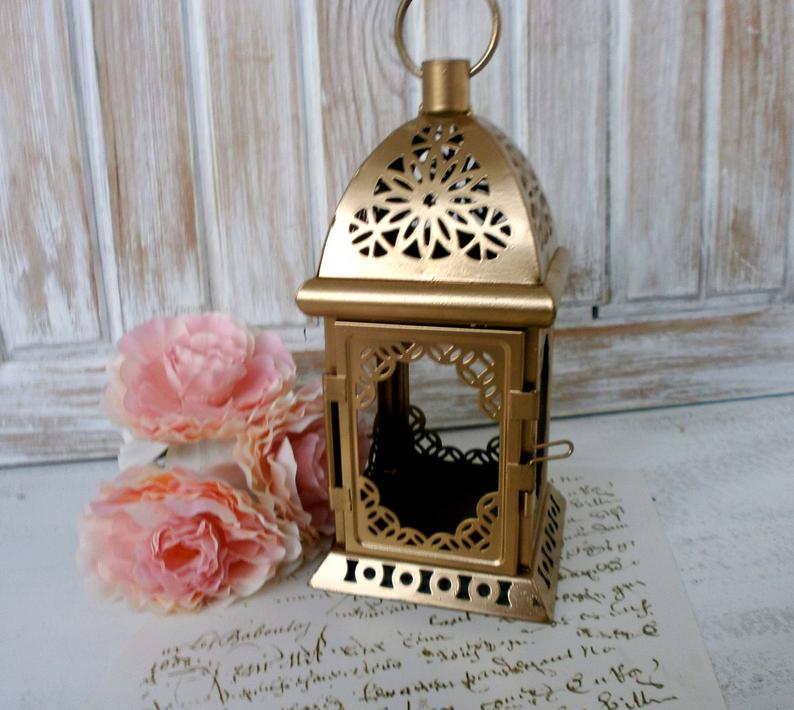 Vintage Moroccan Lantern, Shabby chic Lantern, Rustic Wedding Lighting, Vintage Decor, Wedding Centerpiece Distressed Lantern Party Decor