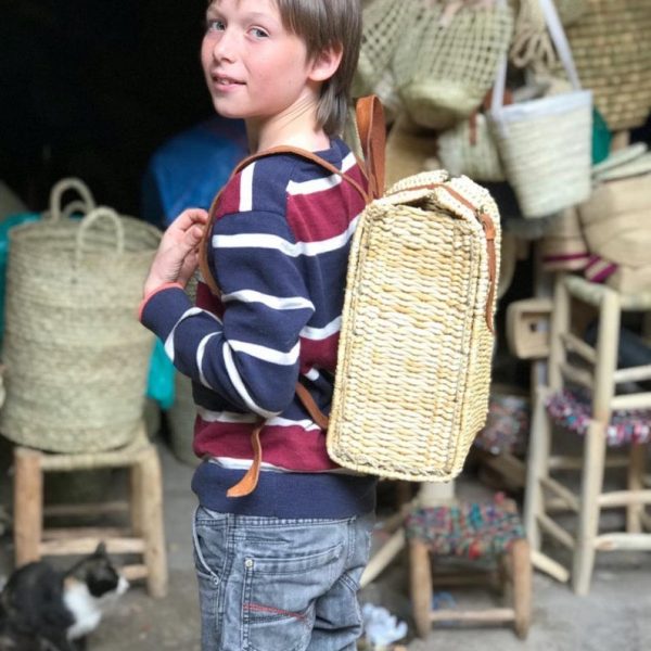 Handmade straw BackpacK-Basket backpack, Moroccan Basket, straw bag,market basket, Beach Bag, straw bag