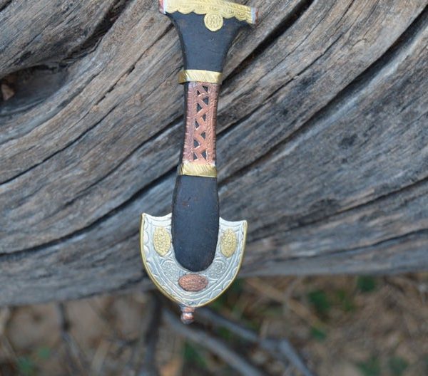 Small Moroccan Dagger knife Handmade Blade, Decorative Dagger, Handmade Dagger Decor, Handcrafted Decor