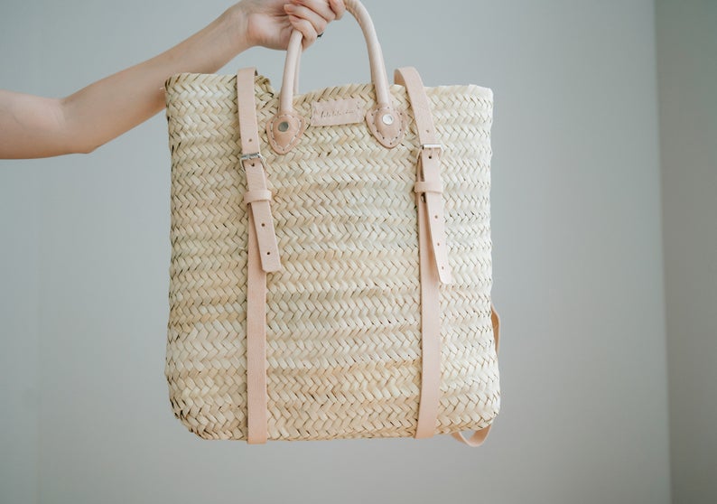 Moroccan straw bag | Straw Bag Morocco | Moroccan Leather Bags