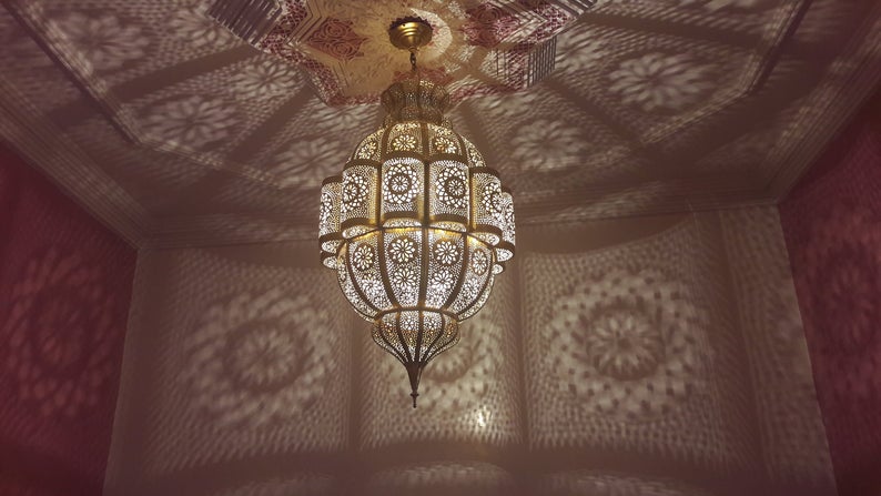 Large Moroccan Pendant Light, Moroccan lamp, Hanging Lamp, Lampshades Lighting New Home Decor Lighting from Marrakech