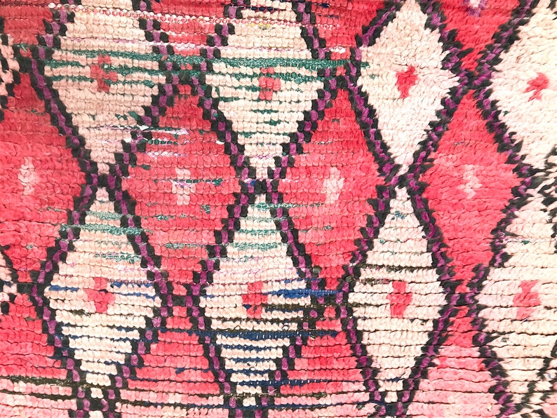 Moroccan Boujad Carpets  2x8ft