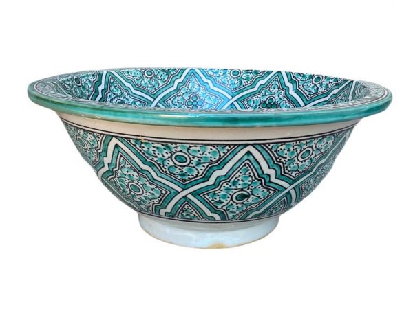 Handmade and hand painted Moroccan ceramic sink / sink. Moroccan washbasin handmade.ceramics sink