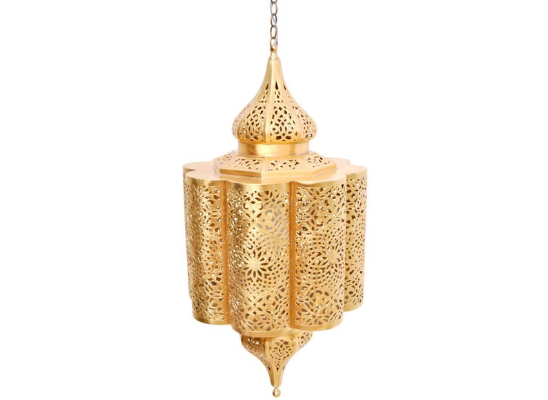 114 - Moroccan Copper Lamp | Copper Lamps | Brass Lamps | Made in Morocco | Lighting | Moroccan Lantern Hanging | Lamp Pendent | lampshades