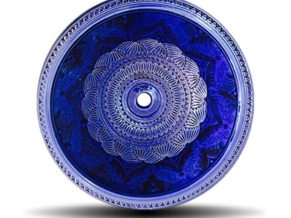 Moroccan Sink Washbasin Ceramic Handmade in Morocco - Dark Blue