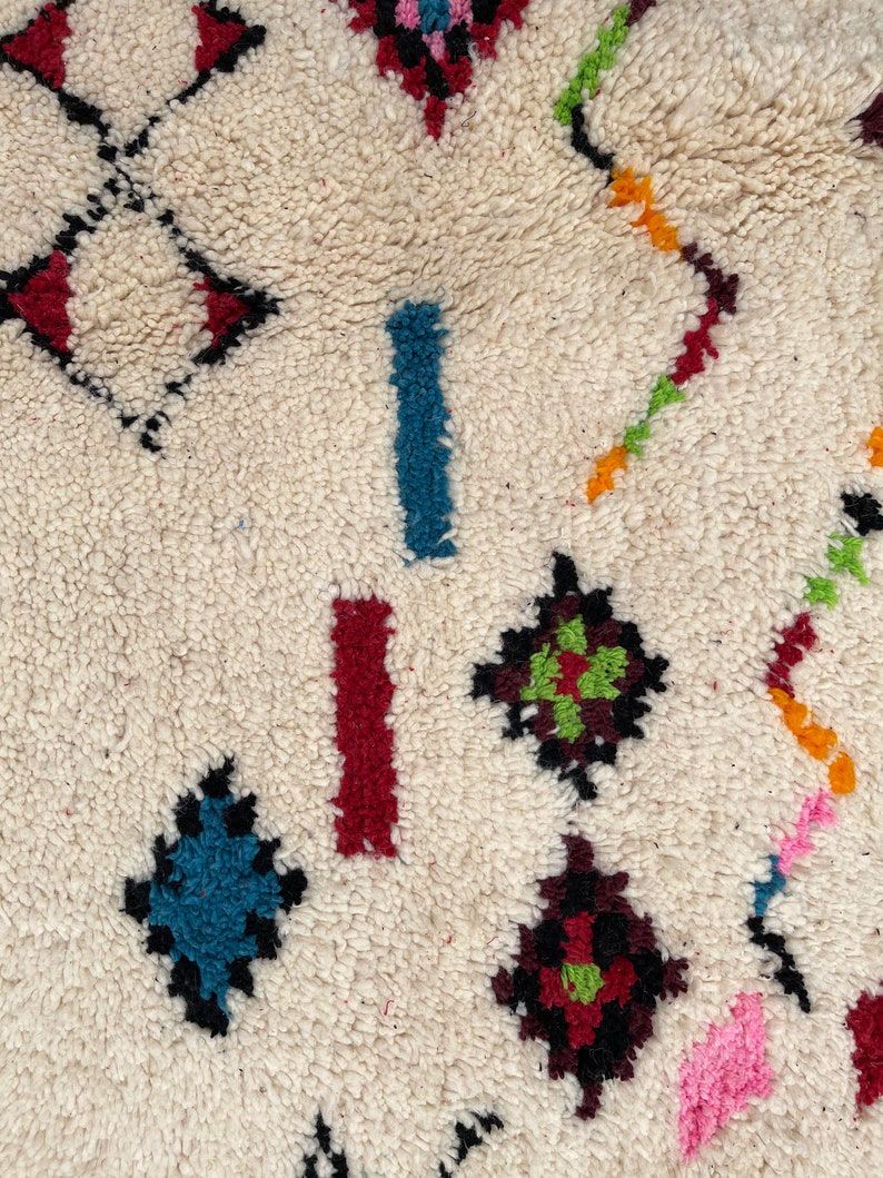 Colorful Moroccan Rug 5x6ft