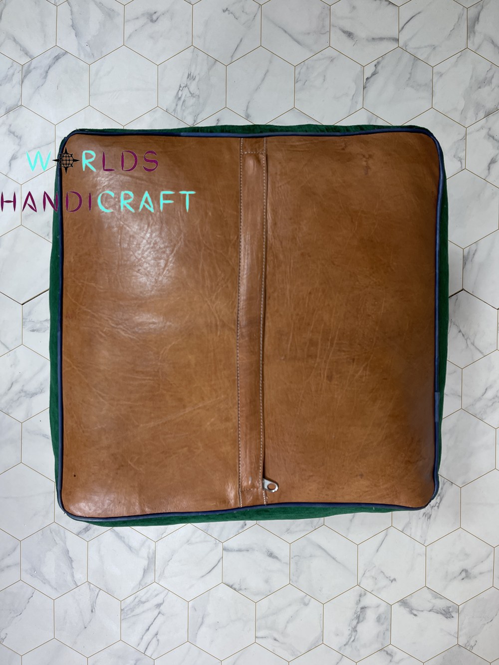 M1 |Real Leather Ottoman Vert
