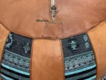 Docorativ  Moroccan Leather Ottoman Pouf