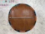 B96|Docorativ  Leather Ottoman Pouf