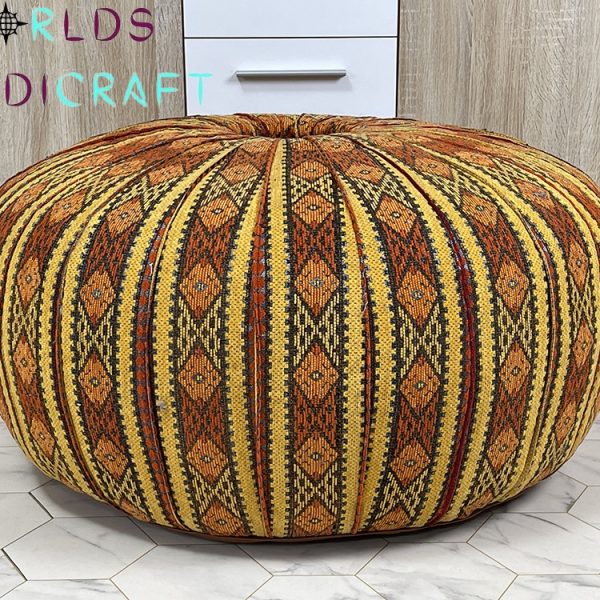 Best Moroccan Leather Pouf