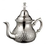 Moroccan Silver Teapot And Glasses