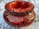 Large Handcrafted Moroccan Ceramic Ashtray/Incense Holder
