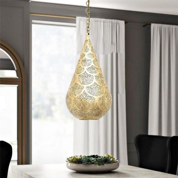 Gorgeous Moroccan Pendant Light, brass ceiling light, Pendant Chandelier Gold Handmade Engraved , Moroccan Light Fixture Lamp, housewarming