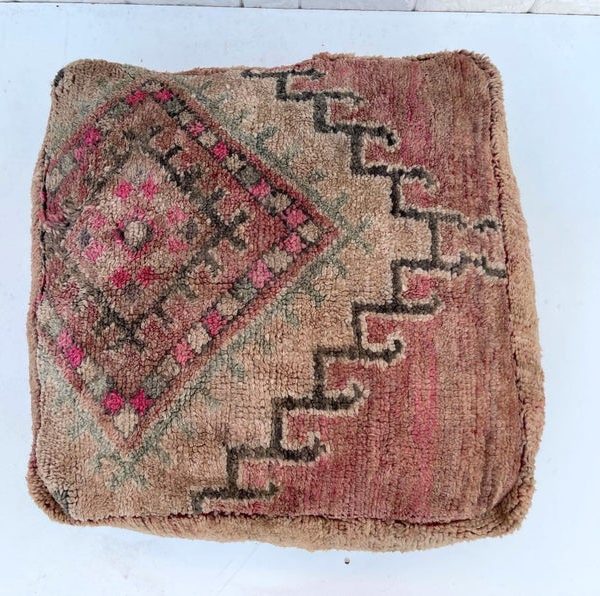 Moroccan Floor cushion-boujad floor pillow -Moroccan Berber Floor Pillow -Handmade floor cushion square- floor pillow cover -Floor Pillow