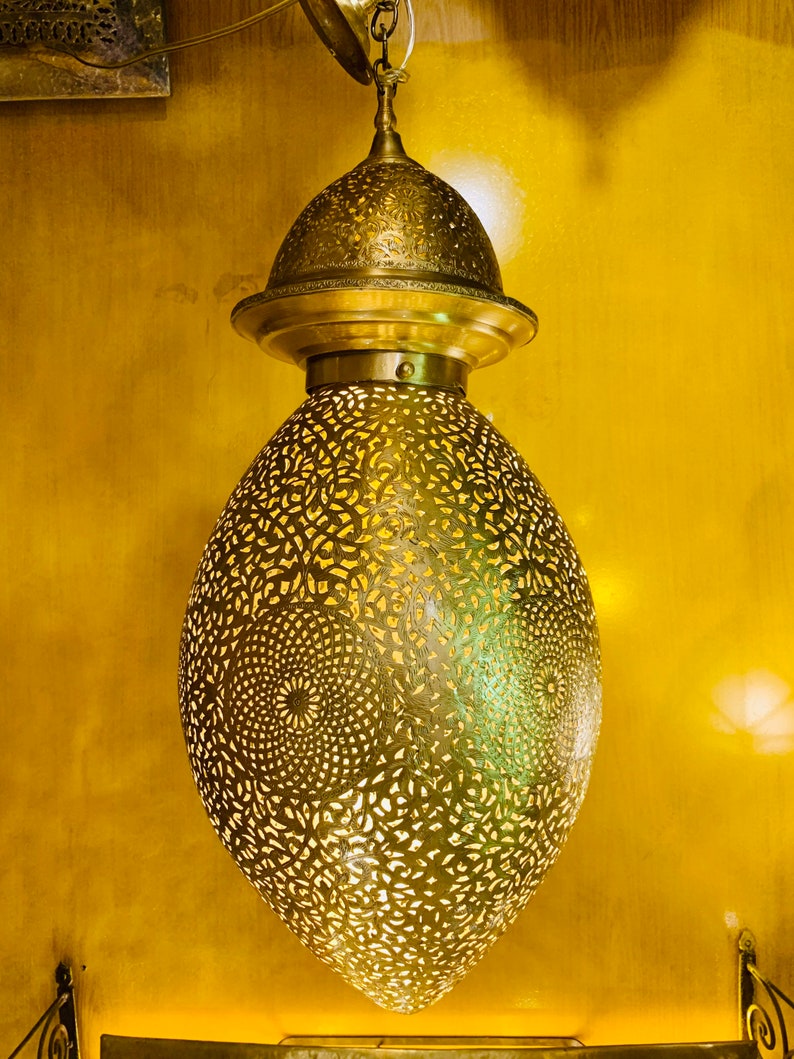 Silver Moroccan Pendant Light