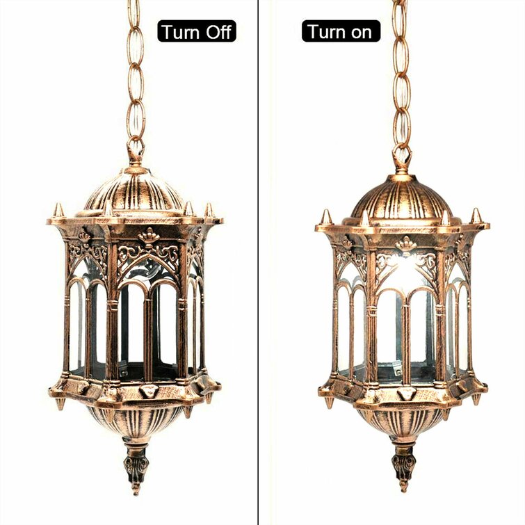 Classic Cage Design Chandelier, Glass Lampshade, Height Adjustable.