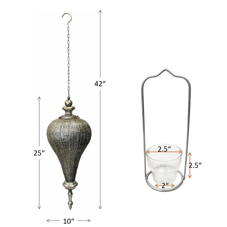 Oriental Tall Metal Lantern