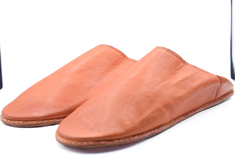Berber Morocco Slippers, Leather house Slippers, Moroccan shoes, babouche slippers men, sheepskin slippers men