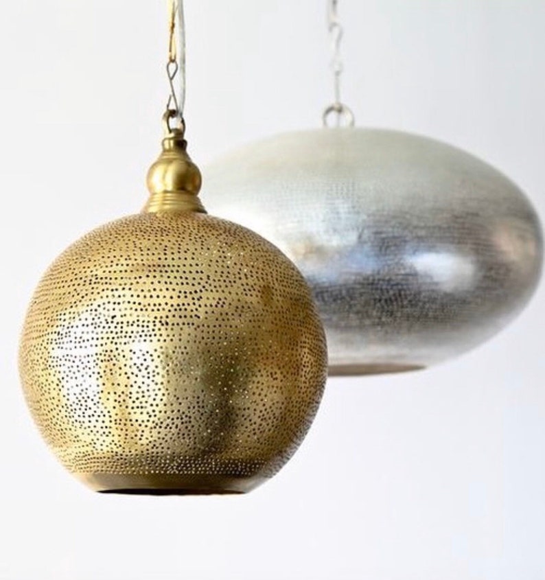 Brass Moroccan Ceiling Lamp
