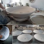 1 | Round bathroom ceramic sink