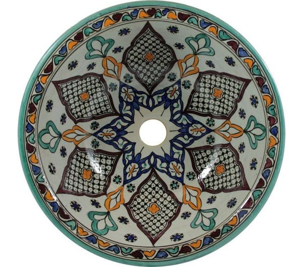 6 | Moroccan handmade ceramic vasque