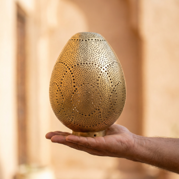 Brass Moroccan Table Lamps