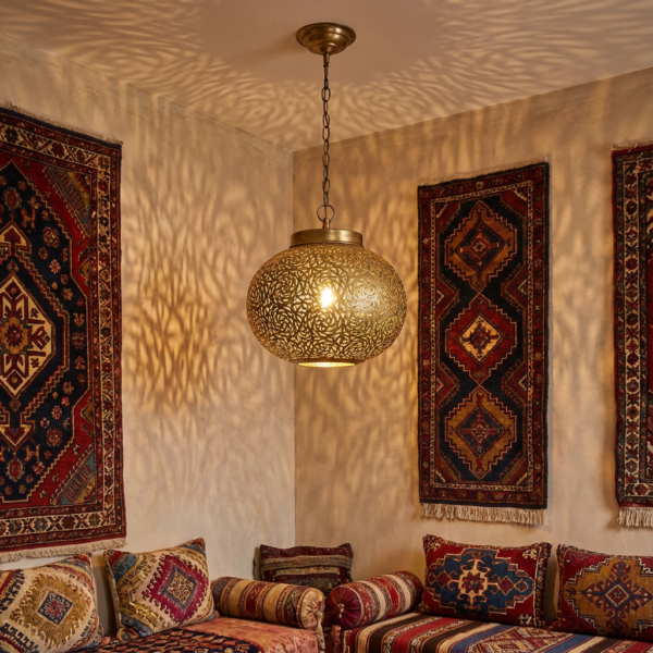 Copper Moroccan Pendant Light