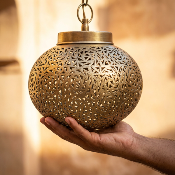 Copper Moroccan Pendant Light