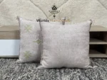 Green Moroccan pillows silk 24x24