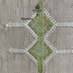 Green Moroccan pillows silk 24x24 - Image 5