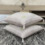 Green Moroccan pillows silk 24x24 - Image 9