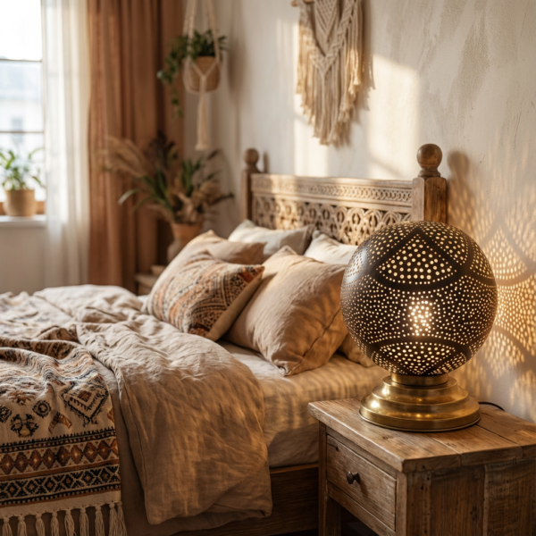 Moroccan handmade brass Table Lamp