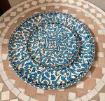 A1 - Handmade and hand-painted Moroccan ceramic plate