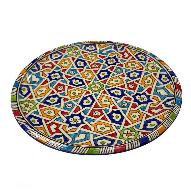 A2 | Set of 6 hand-painted Moroccan ceramic plates