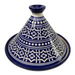 A7 | Hand-painted Fes ceramic tagine dish