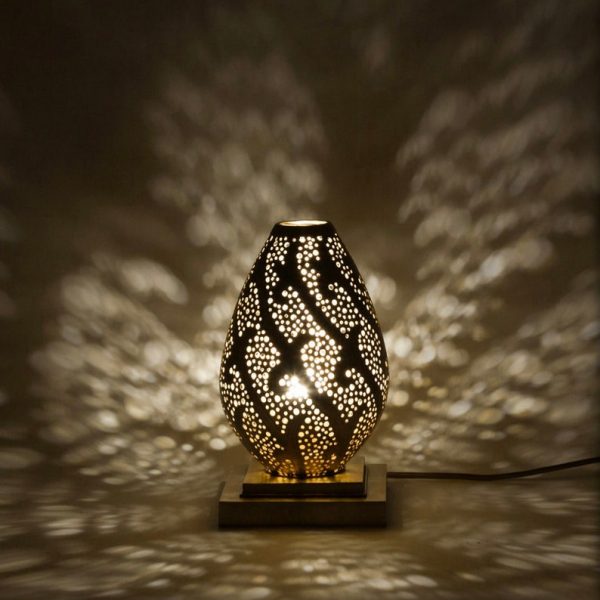 Light Shade Bedroom Lamp Brass Copper Details about   Handmade Moroccan Table Lamp 